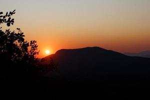 bellissimo d'oro tramonto foto