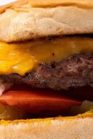 hamburger di fast food foto