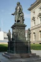 Berlino Germania, 2014. monumento per barone Freiherr von stein nel davanti di il abgeordnetenhaus nel Berlino foto