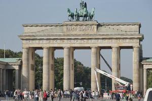 Berlino, Germania - settembre 15, 2014. il Brandeburgo cancello monumento nel Berlino su settembre 15, 2014 foto