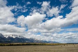 vista panoramica del parco nazionale del Grand Teton foto