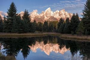 Wyoming, Stati Uniti d'America. schwabacher atterraggio nel il mille dollari tetoni nazionale parco foto