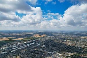 alto angolo metraggio di Britannico città e residenziali foto