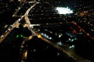 bellissimo aereo Visualizza di seppellire parco luton Inghilterra UK a notte foto