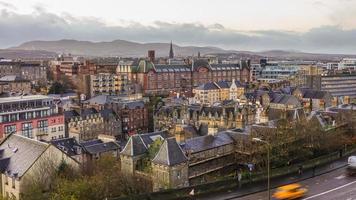 Visualizza per il vecchio cittadina di Edimburgo foto