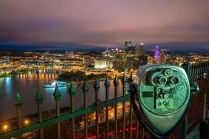 vista del centro di pittsburgh foto