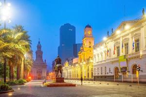 plaza de las armas piazza a santiago cile foto