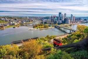 vista del centro di pittsburgh foto