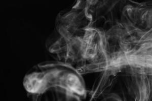 colorato Fumo isolato su bianca sfondo foto