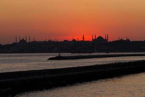 tramonto a istanbul foto