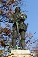 statua di John Hunyadi, budapest, Ungheria foto