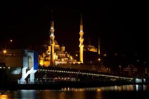 galata ponte e eminonu nuovo moschea a partire dal Istanbul, tacchino foto