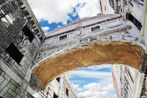 ponte dei sospiri, venezia - italia foto