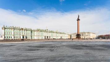 panoramico Visualizza di palazzo piazza e inverno palazzo foto