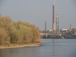 il Reno fiume vicino colonia foto