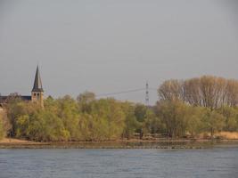 il Reno fiume vicino colonia foto