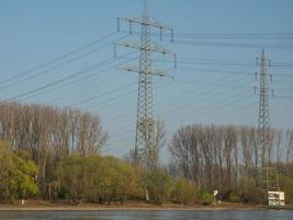 il Reno fiume vicino colonia foto