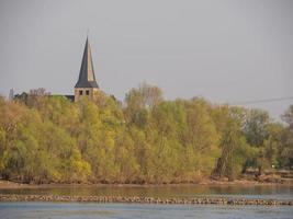 il Reno fiume vicino colonia foto