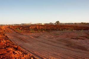 Visualizza di il terra, spazzola, alberi e vegetazione quello era chiaro su nel nel burla marx parco nel il Nord Ovest sezione di brasiliana, conosciuto come noroeste per Aiuto ridurre fuoco pericoli nel il parco foto