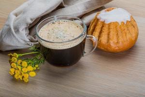 caffè con panino foto