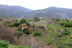 paesaggio nel il montagne nel settentrionale Israele. foto