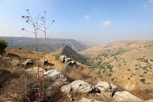 paesaggio nel il montagne nel settentrionale Israele. foto
