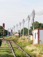 il dritto ferrovia foto