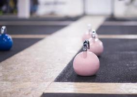 fitness kettlebell su terra foto