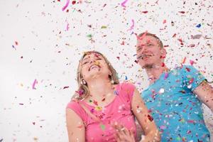 romantico coppia festeggiare foto