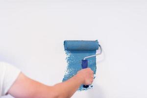 decoratore mano pittura parete foto