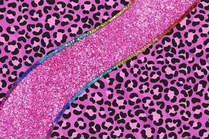 luccichio striscia leopardo pelle struttura sfondo foto