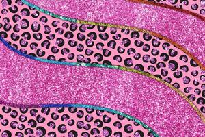 luccichio striscia leopardo pelle struttura sfondo foto
