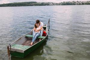coppia nel barca foto