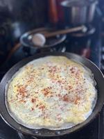 indiano prima colazione uovo dosa foto