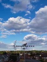 luton città centro e Locale edifici, alto angolo di droni Visualizza di luton città centro e ferrovia stazione. luton Inghilterra grande Gran Bretagna foto