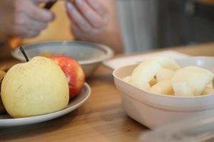 peeling dolce frutta foto