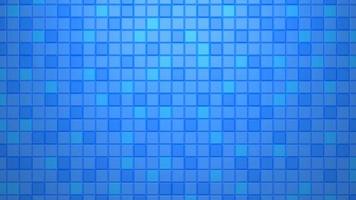 3d rendere senza soluzione di continuità cubo modello con blu piazza piastrella sfondo, astratto piazza mosaico con diverso colori. sfondo per diapositiva mostrare, presentazione foto