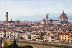 sopra Visualizza di vecchio cittadina nel Firenze foto