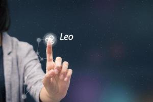 Leo oroscopo simbolo. foto