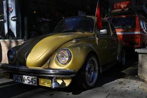 oro auto macchine volkswagen classico azione foto