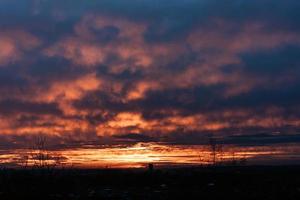 sfondo del cielo al tramonto. foto