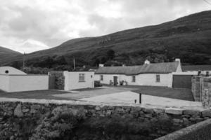 Villetta a leenakeel baia spiaggia donegal Irlanda foto