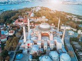 aereo metraggio di Sultanahmet, blu moschea foto