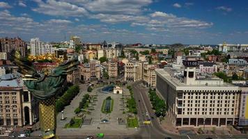 30.05.2020 kiev Ucraina. aereo foto di maidan nezalezhnosti.