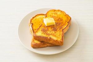 french toast con burro e miele foto