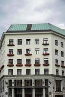 vienna, Austria, 2014. banca raiffeisen edificio nel piazza michele nel vienna foto