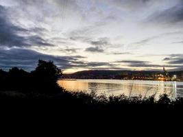 Alba nel il ferrolo estuario foto