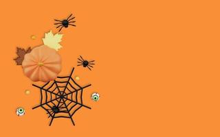 3d illustrazione di contento Halloween foto