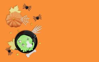 3d illustrazione di contento Halloween foto