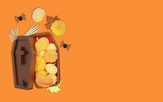 3d illustrazione di contento Halloween foto